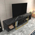 Comoda TV, Retricy, Asal 150, 150x35.2x40 cm, PAL, Negru