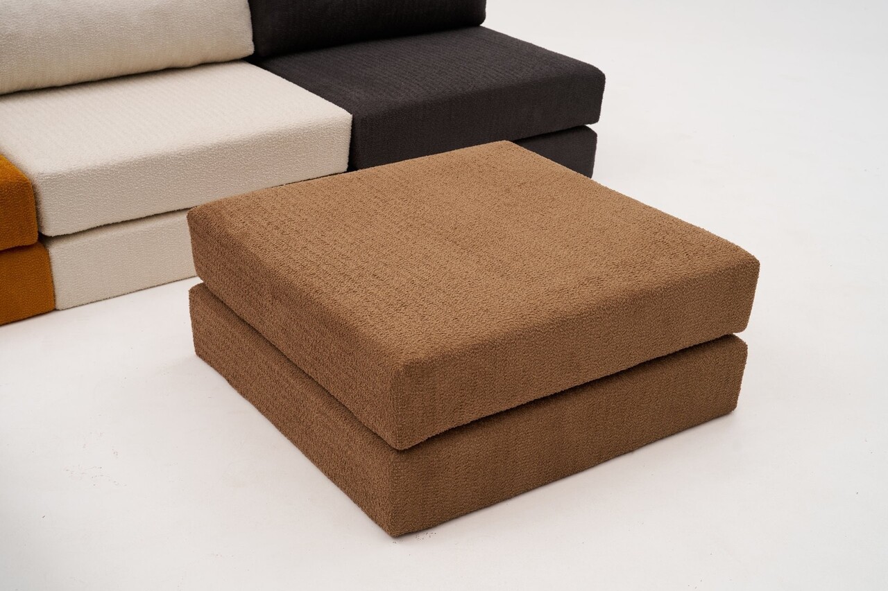 Taburet, Atelier del Sofa, 825BLC5226, Tesatura Chenille, Maro - view 2
