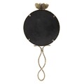 Oglinda cu maner Bee Gold, Clayre & Eef, 12x2x27 cm, metal, auriu