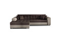 Coltar extensibil stanga 4 locuri, ELTAP, Sorento, 296x194x78 cm, lemn/poliester, maro/bej