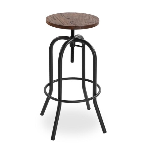 Scaun de bar Peter, Versa, 40 x 40 x 85 cm, fier/lemn de ulm