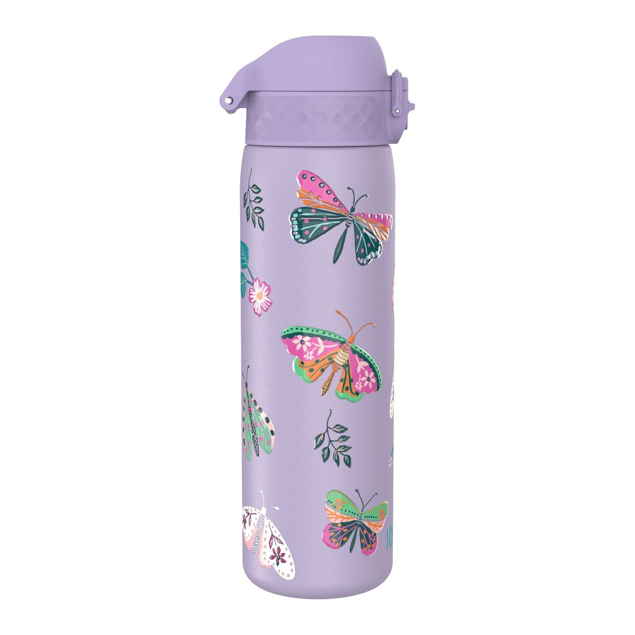 Sticla apa Slim, inox, 500ml, Butterflies - Ion8 - imagine 4