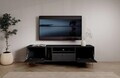Comoda TV ADRK, Tili 2D 1S, 180x40.8x50 cm, PAL laminat, negru