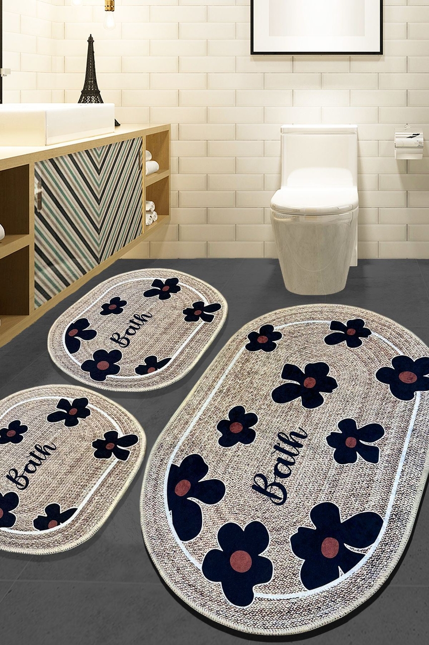 Set covorase de baie, L'essentiel Maison, Moole, Bej
