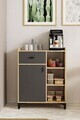 Dulap multifunctional, Hanah Home, Pidas, 80x102x40 cm, Stejar Sonomo / Antracit