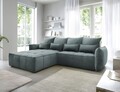 Coltar extensibil stanga 4 locuri ELTAP, LT-38MAN, Campo, 265x196x88 cm, lemn/poliester, verde