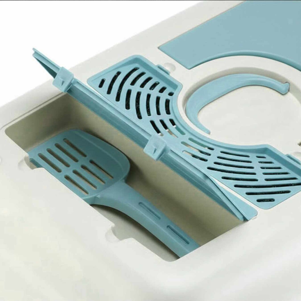 Litiera pentru pisici, Paws &amp; Whiskers, 5092-4, Albastru - view 2