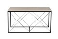 Set masuta de cafea, Kalune Design, Defne, Travertin / Negru