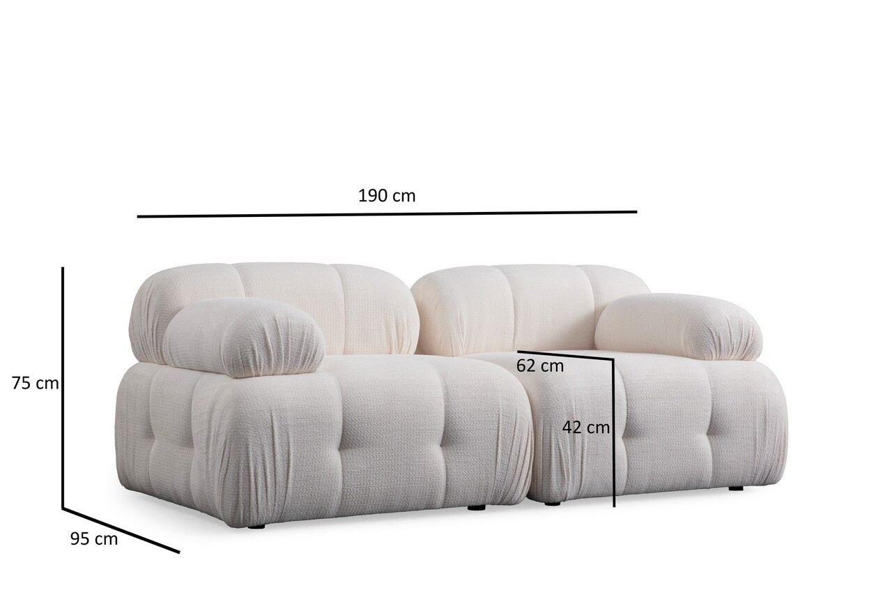 Coltar, Atelier del Sofa, 560ARE1252, Cadru: Lemn de fag/PAL, Alb