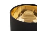 Lampa de masa Glam Dark, Mauro Ferretti,  1 x E27, 40W, Ø 15x28 cm, ceramica, negru/auriu