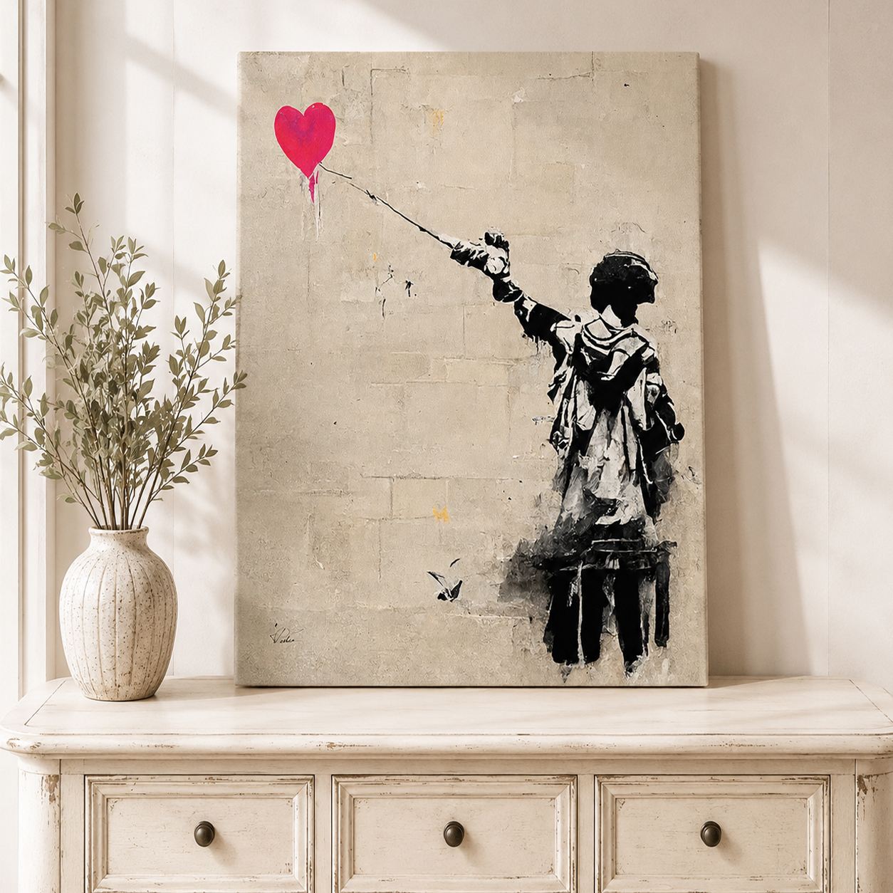 Tablou decorativ, KNV12088, Canvas, Lemn, Multicolor