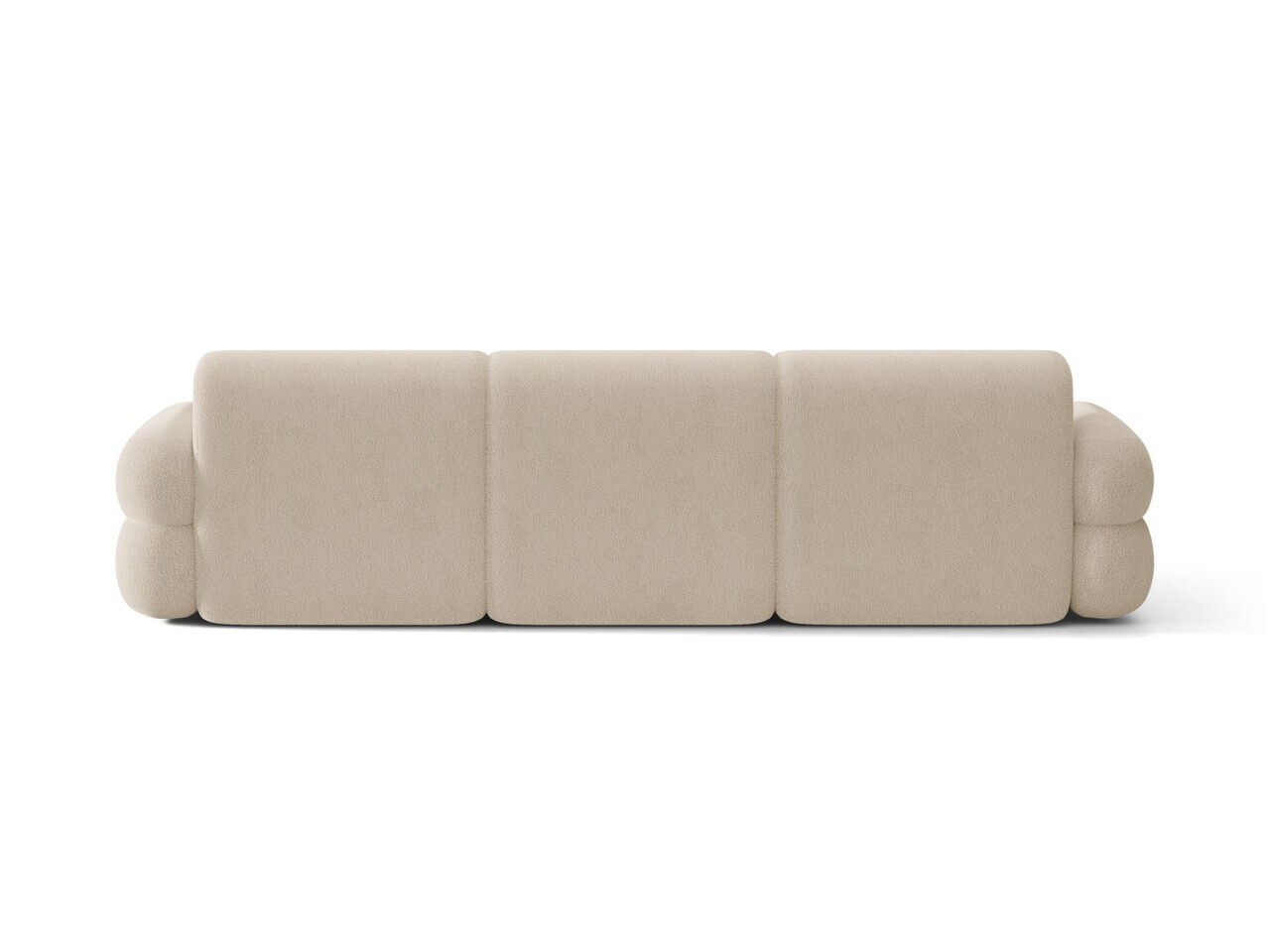 Coltar stanga 4 locuri, Neo, Micadoni Home, 305x165x83 cm, tesatura Boucle, bej — imaginea 4