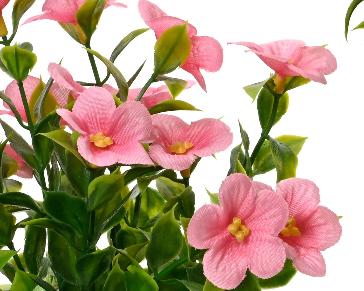 Floare artificiala in ghiveci Catharanthus, Decoris, Ø10 x 25 cm, hartie, roz