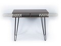 Birou Mingitav Illia No.5, 96 x 51 x 75 cm, PAL/metal, walnut/negru