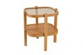 Set masute 2 piese, Hanah Home, Alaska 2, LEMN MASIV DE STEJAR, Stejar