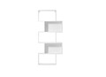 Raft de perete ELTAP, Sottis, 80x20x180 cm, PAL/PVC, alb