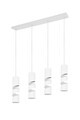 Lustra Stream, TRIO, 80x9x150 cm, 10W, 4x GU10, metal, alb mat