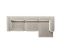 Coltar dreapta 4 locuri, Bergamo, Cosmopolitan Design, 344x152x70 cm, tesatura structurata, bej