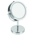 Oglinda cosmetica cu lumina, iDesign, otel cromat
