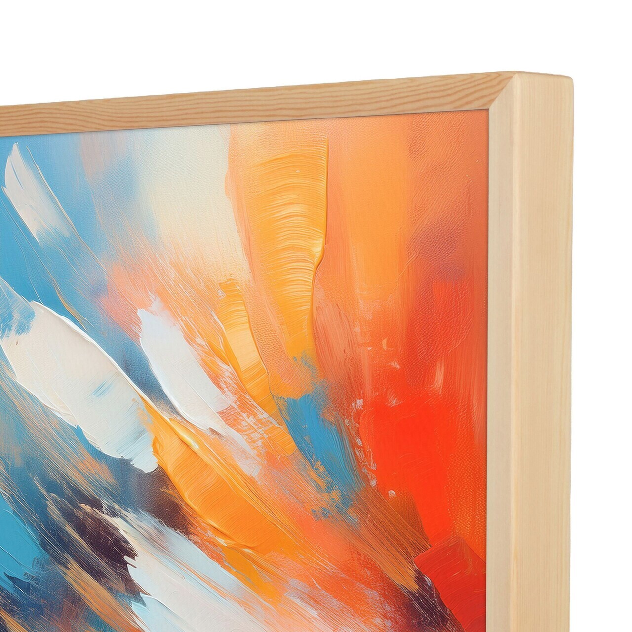 Tablou decorativ, Cc-D-Ah-1004 45 x 60, Canvas, Cadru: 100% LEMN (Grosime: 18 mm), Multicolor - view 3