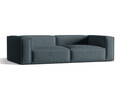 Canapea 5 locuri, Nuria-215, Micadoni Home, 290x110x72 cm, tesatura structurata chenille, petrol inchis