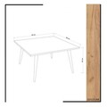 Masuta de cafea, Mod Design, Leyman, 80x42x80 cm, Stejar
