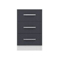 Dulap pentru bucatarie, Hanah Home, Minar, 50x87x58 cm, Alb / Antracit