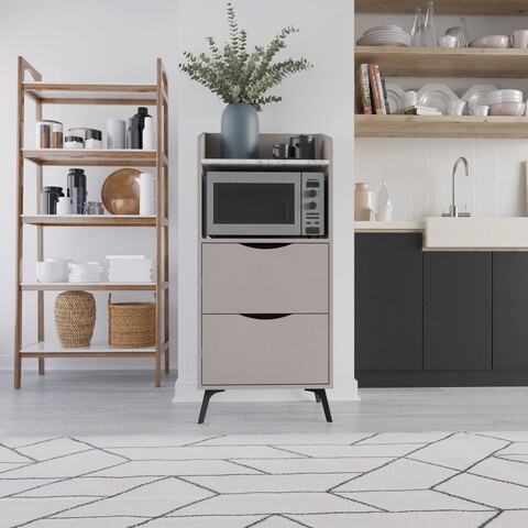 Dulap multifunctional, homitis, gorki, 60x136x36 cm, moca/carrara