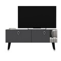 Comoda TV, Odessa, Tarab, 120x30x50 cm, PAL, Antracit