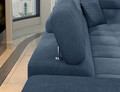 Coltar extensibil stanga 4 locuri ELTAP, LT-40RAQ, Eridano, 275x202x88 cm, lemn/poliester, albastru inchis
