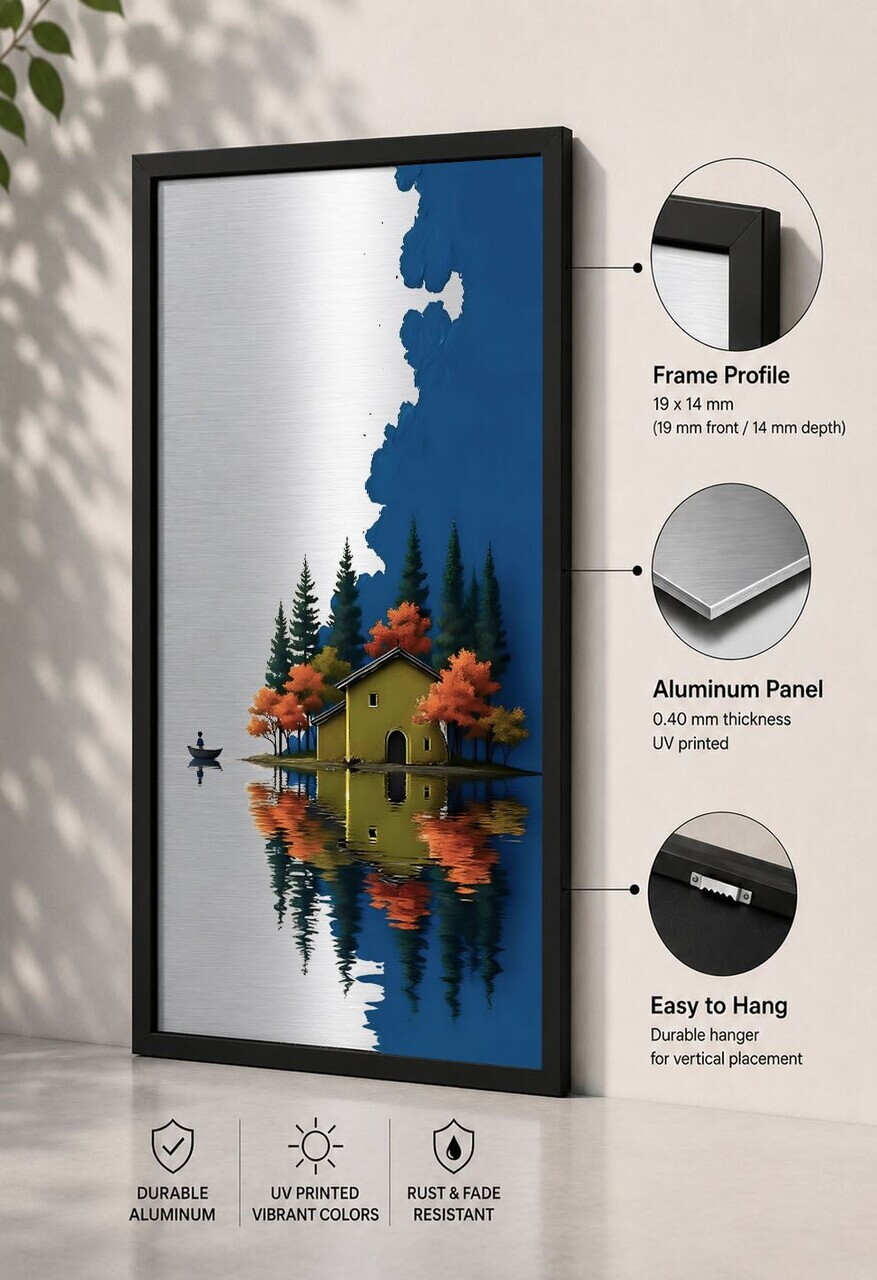 Tablou decorativ, Syhalct-008, Cadru: 100% PVC (Grosime: 2 cm), Multicolor — imaginea 3