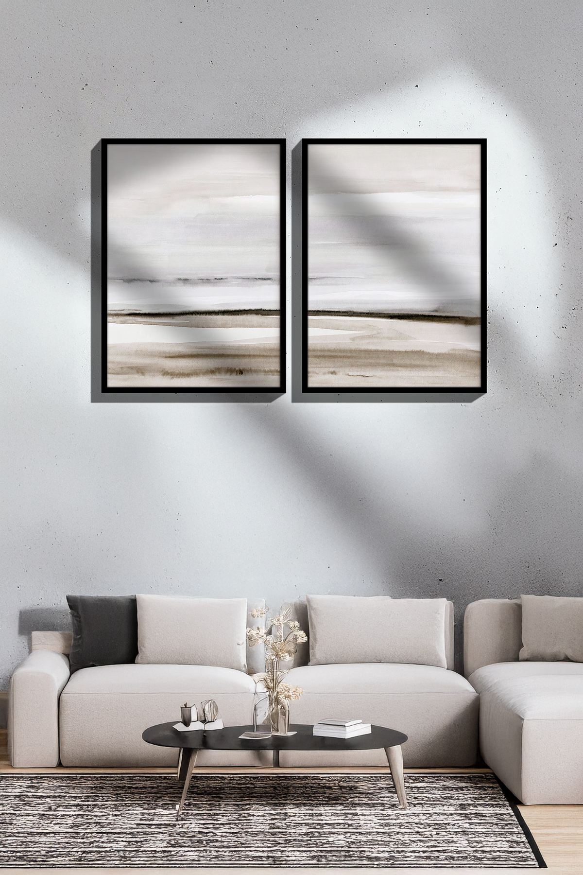 Tablou decorativ, Ersy2Lımodel23-Sıyah, MDF, Multicolor