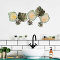 Decoratiune de perete, Zhoushan, Metal, Dimensiune: 80 x 7 x 40 cm, Multicolor