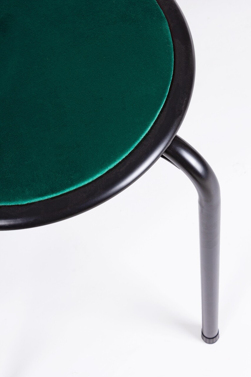 Scaun Amal, Bizzotto, catifea, 30x30x45 cm, verde - 1 | YEO