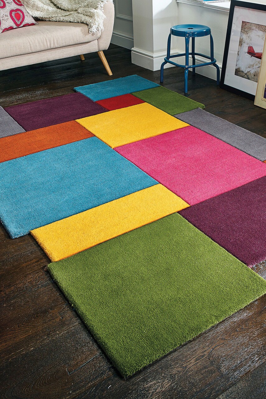 Covor Collage Multi, Flair Rugs, 200x290 cm, lana, multicolor - 1 | YEO
