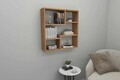 Raft de perete, Hanah Home, Myra09, 70.8x74.4x20 cm, Maro