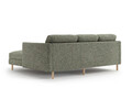 Coltar dreapta 3 locuri, Eden, Micadoni, 223x150x90 cm, tesatura structurata, verde muschi melanj