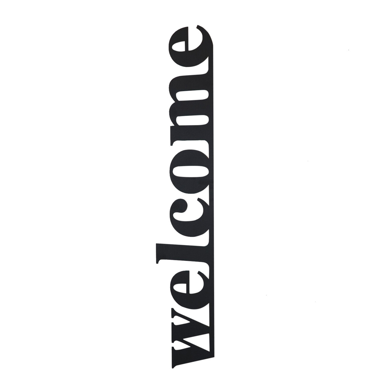 Decoratiune de perete, Welcome, 18 x 98 cm, Negru - imagine 4