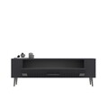 Comoda TV, Olivia, Retrolp4, Antracit / Argintiu