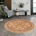 Covor Aspento, Decorino, 160x160 cm, polipropilena, maro/bej