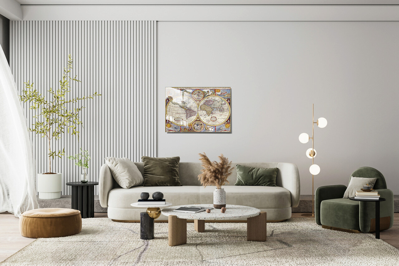Tablou decorativ, 1340, Sticla temperata, Dimensiune: 45 x 65 cm, Multicolor - 1 | YEO