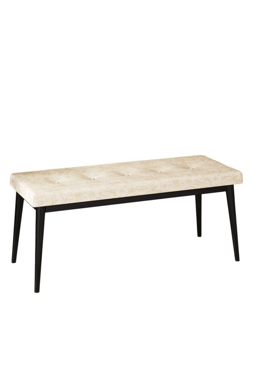 Banca, Hanah Home, Pera Bench, Crem/Negru — imaginea 2