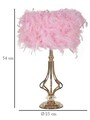 Lampa de masa Tarty, Mauro Ferretti, 1 x E27, 40W, 25x54 cm, fier, roz/alb