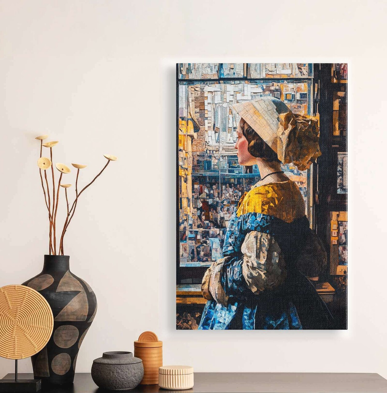 Tablou decorativ YNS-1038-70 x 100 Lemn Multicolor