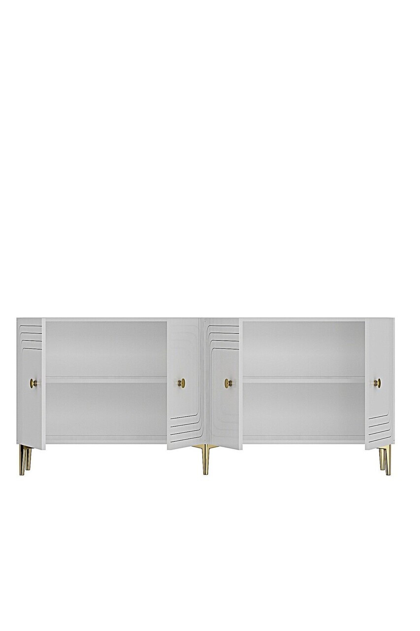 Consola, Hanah Home, Lessi 180, 180x75x32 cm, Alb — imaginea 7