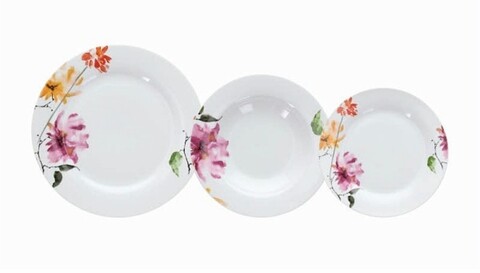 Serviciu de masa 18 piese, Tognana, Olimpia Camelia, portelan, multicolor Bucatarie