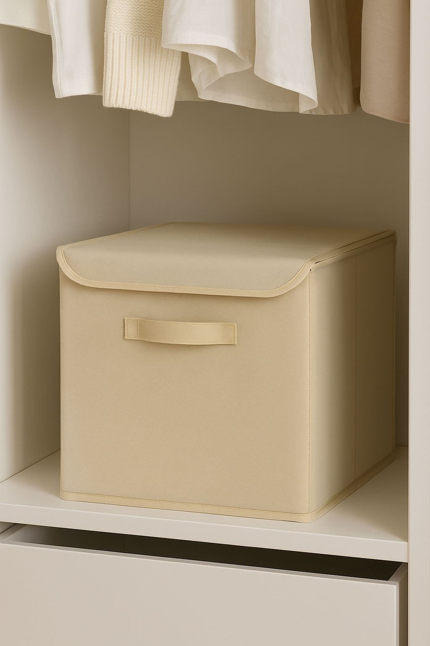 Cos depozitare, YLC.K.066, 30x30x30 cm, Crem - view 2