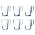 Set 6 cani, Luminarc, Nuevo, 320 ml, sticla, transparent