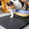 Covoras de litiera pentru pisici Clikatt, Innovagoods, 60 x 43 x 1.5 cm, EVA/poiliester