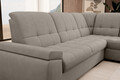 Coltar extensibil dreapta 3 locuri ELTAP, RT-07PO, Sado, 272x192x95 cm, lemn/poliester, gri